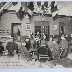 CPA Le Foyer du soldat Lyon Quai de Retz La Buvette Rh&ocirc;ne