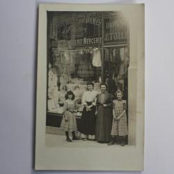 Carte photo Gen&egrave;ve Rue de Coutance Mercerie A la bonne &eacute;toile Suisse