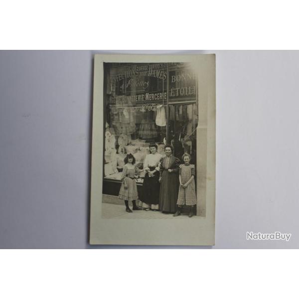 Carte photo Gen�ve Rue de Coutance Mercerie A la bonne �toile Suisse