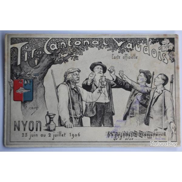 CPA Tir cantonal vaudois Nyon 1906 Suisse