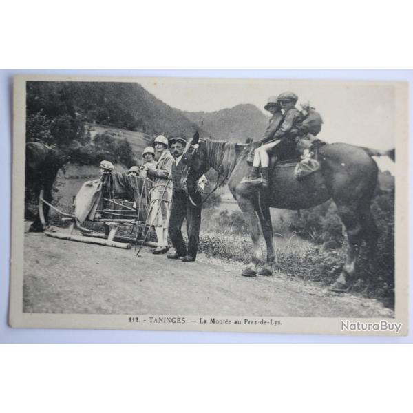 CPA Taninges La Mont�e au Praz-de-Lys Haute-Savoie