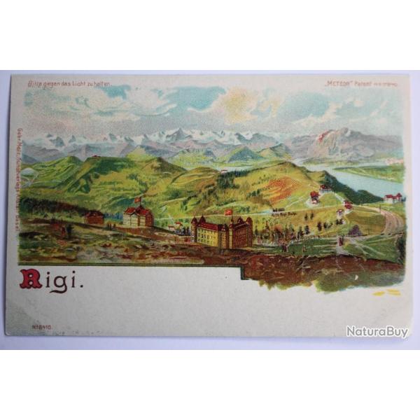 CPA Rigi Litho Meteor Suisse