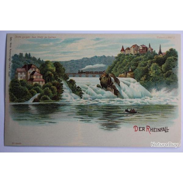 CPA Der Rheinfall Litho Meteor Suisse