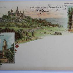 CPA Braunfels Kaiser Friedrich Denkmal Allemagne