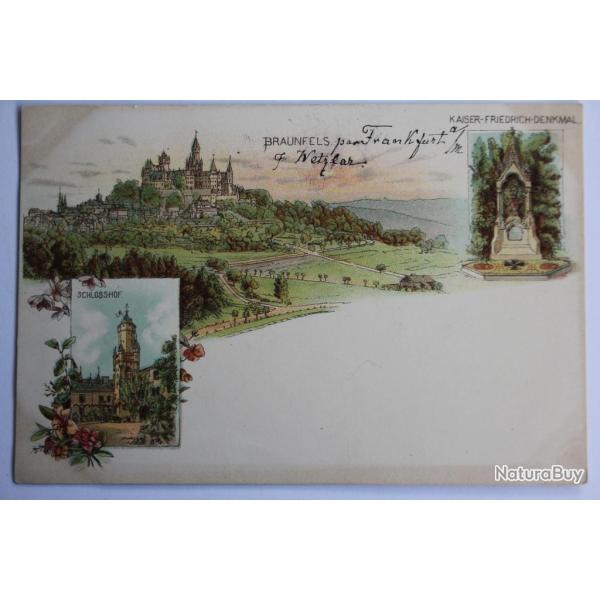 CPA Braunfels Kaiser Friedrich Denkmal Allemagne