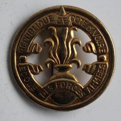 Insigne de béret République de Côte d'Ivoire École des Forces armées