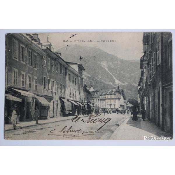 CPA Bonneville La Rue du Pont Haute-Savoie