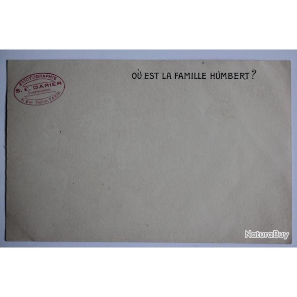 Carte � syst�me publicitaire Amara Blanqui O� est la famille Humbert ?