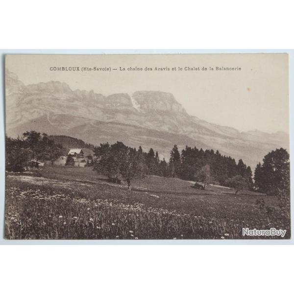 CPA Combloux La cha�ne des Aravis Chalet de la Balancerie Haute-Savoie