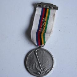 M&eacute;daille de tir Tir d'amiti&eacute; 1977 Suisse Pompier