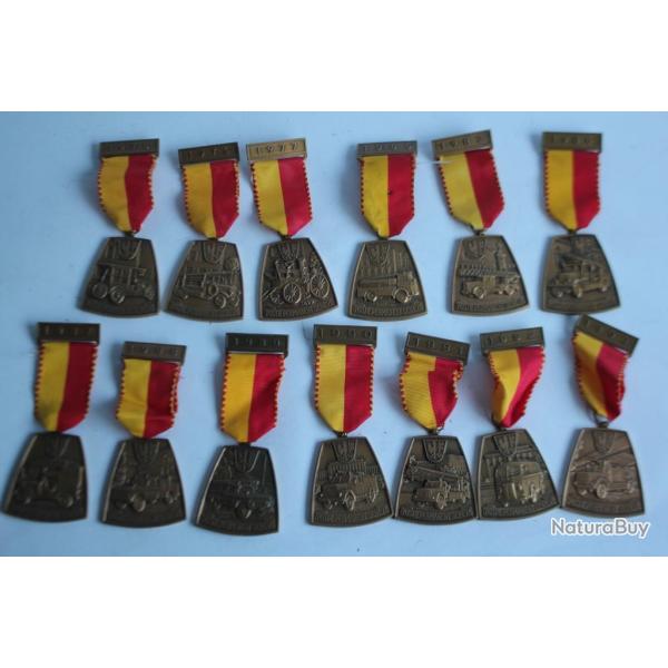 Lot Insignes Sapeurs Pompiers Gen�ve Suisse 1975 / 1993
