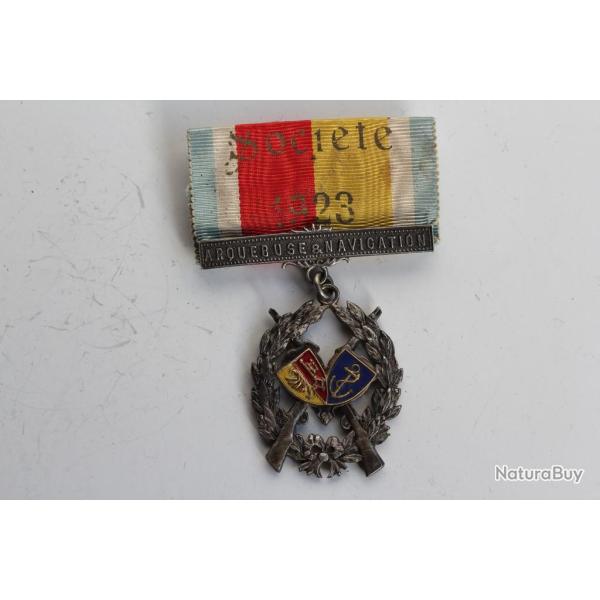 M�daille de tir Gen�ve Soci�t� 1923 Arquebuse - Navigation Suisse