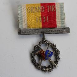 Médaille tir argent Genève Grand Tir 1931 Arquebuse - Navigation Suisse