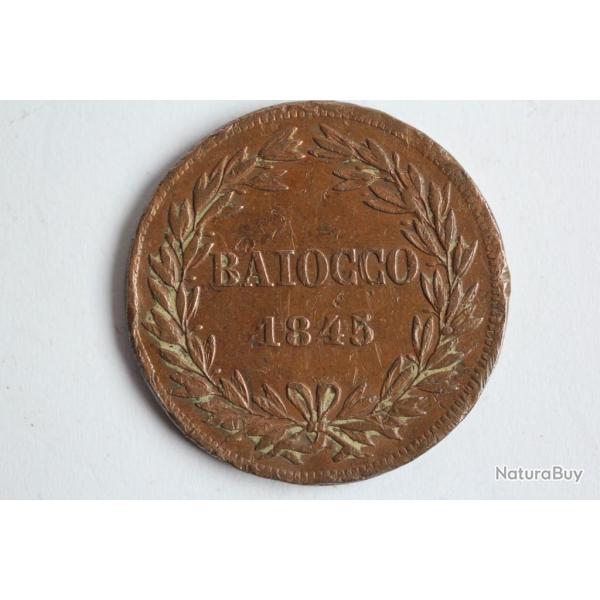Monnaie 1 Baiocco 1845 VATICAN Gr�goire XVI