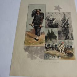 Estampe Orazi Bersagliers La cuisine au camp