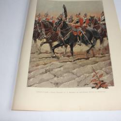 Estampe Porte étendard 1er régiment Life-Guards Caran d'Ache