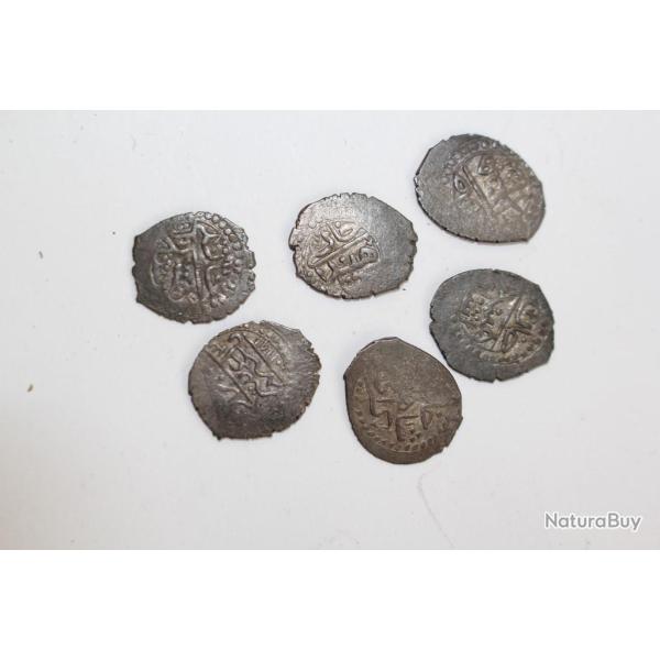Lot de 6 anciennes monnaies orientales