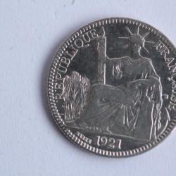 Monnaie argent 10 centimes 1921 Indo - Chine Fran&ccedil;aise