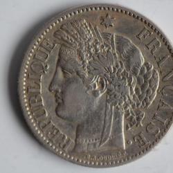 Monnaie argent 2 Francs C&eacute;r&egrave;s 1888 A