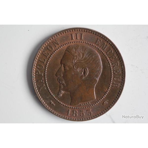 Monnaie Dix Centimes Napol�on III 1853 A