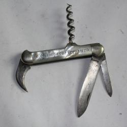 Couteau publicitaire nacre Champagne et vins fins CREPAUX