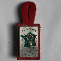 Insigne Pompier Lieutenant L. Barnier 19e promotion ENSOSP pupilles S.P.
