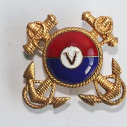 Insigne de col émaillé Marine