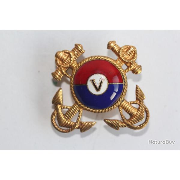 Insigne de col �maill� Marine
