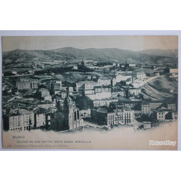 CPA Bilbao Iglesia de San Anton vista desde Miravilla Espagne