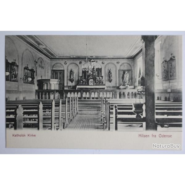 CPA Katholsk Kirke Hilsen fra Odense Danemark �glise catholique