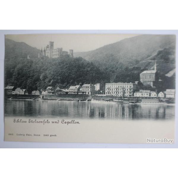 CPA Schloss Stolzenfels und Capellen Allemagne