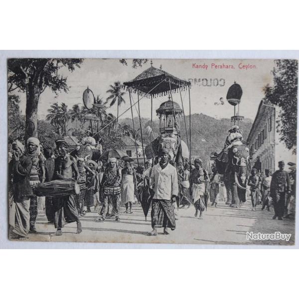 CPA Kandy Perahara Ceylon Sri Lanka �l�phants