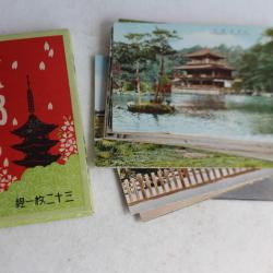 Pochette 30 cartes postales anciennes Kyoto Japon