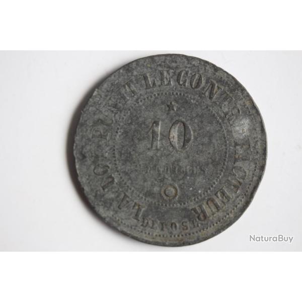 Contre monnaie 10 centimes 1873 Nation fran�aise Essai
