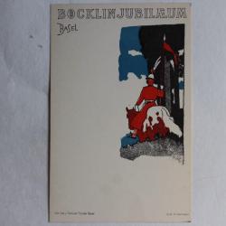 CPA Böcklin Jubiläeum Basel 1897 Lith. Hindermann Suisse Cavalier