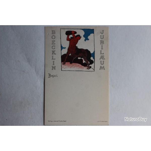 CPA B�cklin Jubil�eum Basel 1897 Lith. Hindermann Suisse Centaure