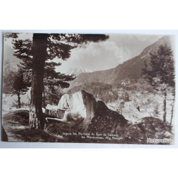 CPA Depuis les Rochers du Soir Salvan Mar�cottes Aig. Rouges Suisse