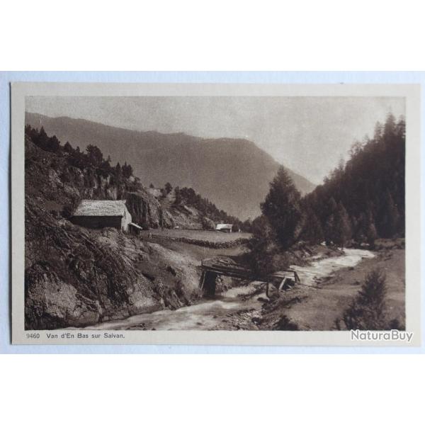 CPA Van d'en Bas sur Salvan Valais Suisse