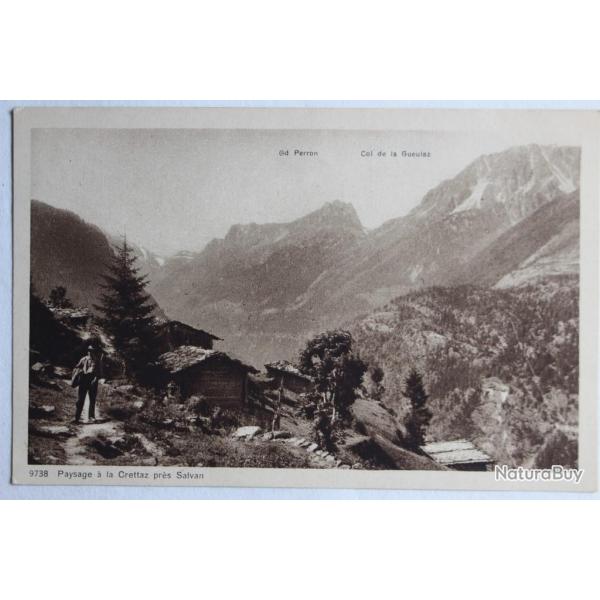CPA Paysage � la Crettaz pr�s Salvan Valais Suisse
