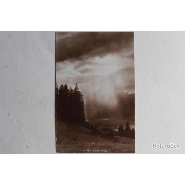 CPA J.J. 8018 Apr�s l'orage Valais Suisse montagne