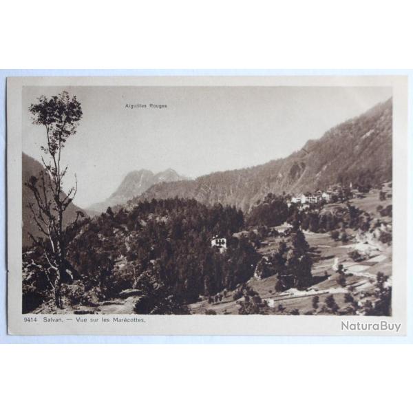 CPA Salvan Vue sur les Mar�cottes Valais Suisse