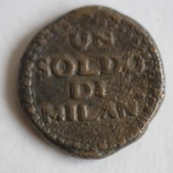 Monnaie de siège 1 Soldo di Milan 1799 Duché de Mantoue Italie