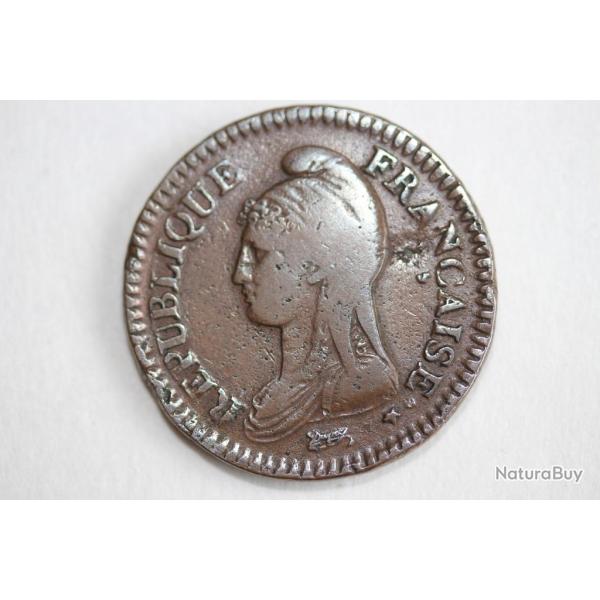 Monnaie 1 D�cime Dupr� grand module L'An 7 A (Paris)