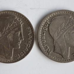 Monnaies 10 Francs Turin 1945 Grosse tête rameaux courts / longs