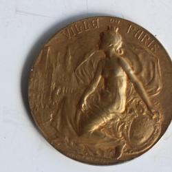Médaille Association polymathique Bois-Colombes 1934 vermeil