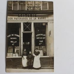 Ancienne carte photo Laiterie des pâturages de la Marne