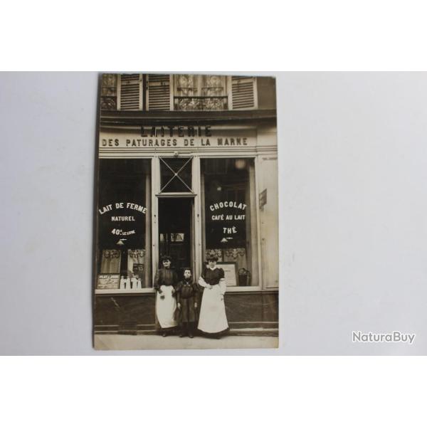 Ancienne carte photo Laiterie des p�turages de la Marne