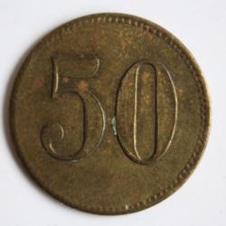 Jeton 50 Rappen Wohlfahrtshaus Kallnach 1920 Suisse