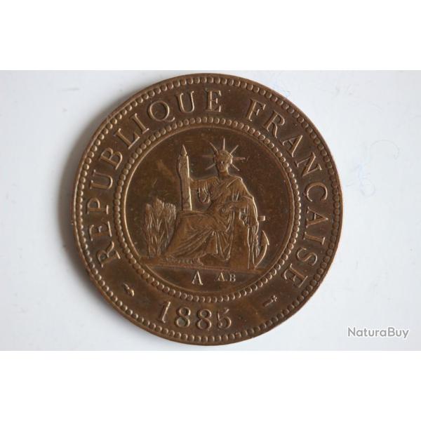 Monnaie 1 Cent Libert� assise Indochine 1885 A (Paris)