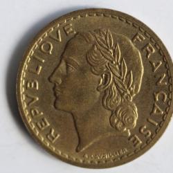 Monnaie 5 francs Lavrillier 1946 bronze-aluminium Castelsarrasin